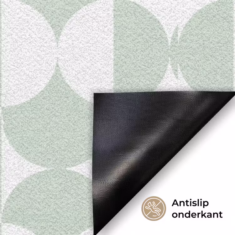 Deurmat - Wit - Groen - Cirkels — 6