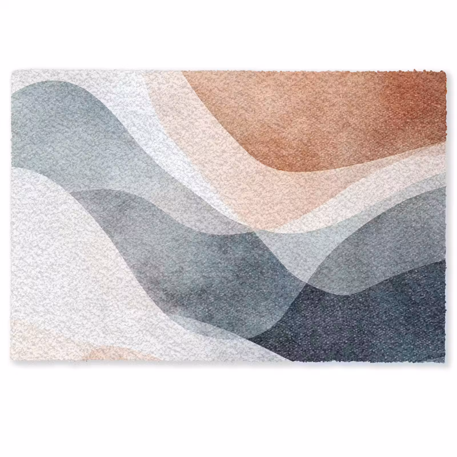 Deurmat - Abstract - Golven - Blauw — 1