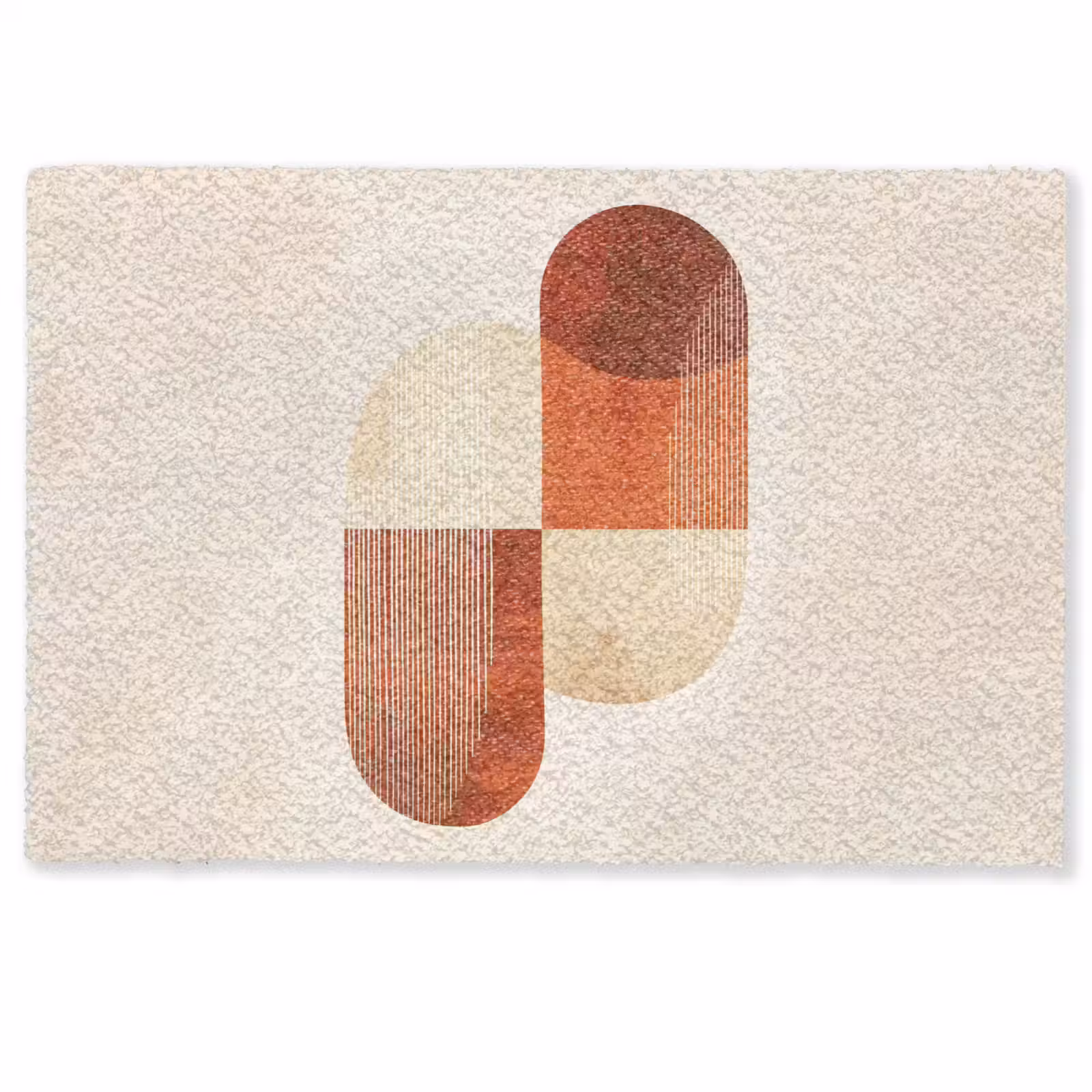 Deurmat - Bogen - Beige - Vormen — 1