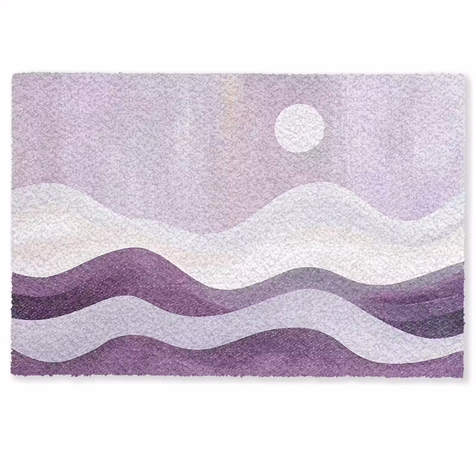 Deurmat - Golven - Heuvels - Abstract - Paars — 1