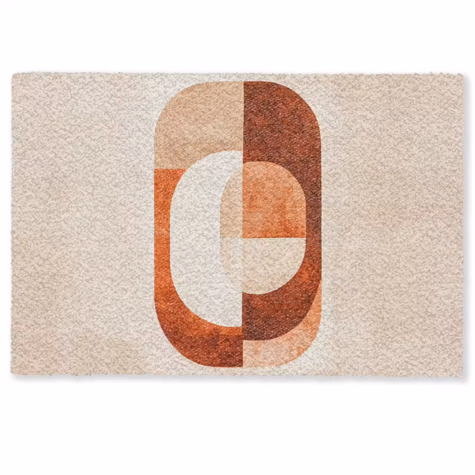 Deurmat - Illustratie - Abstract - Vormen - Rood — 1