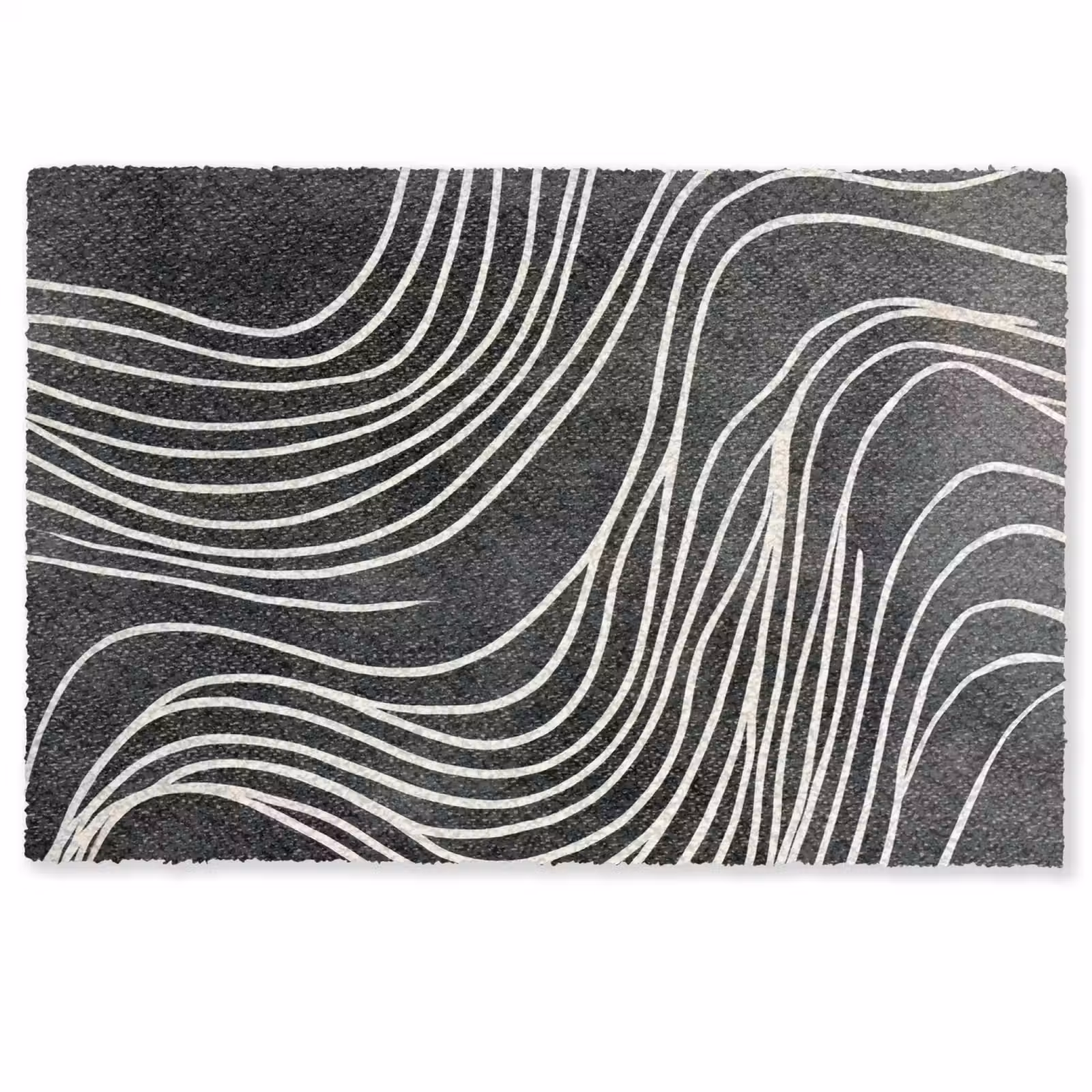 Deurmat - Lijnen - Patroon - Abstract - Wit — 1
