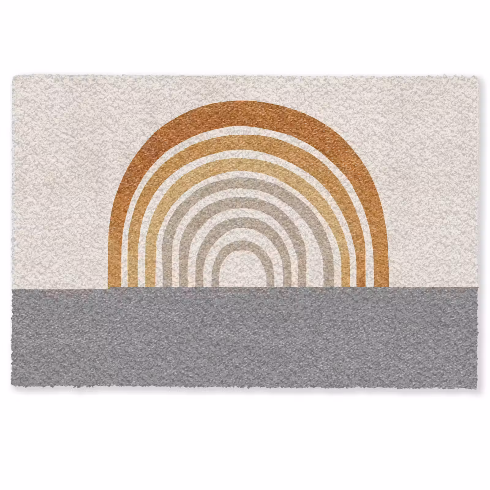 Deurmat - Minimalistisch - Boog - Lijnen - Beige — 1