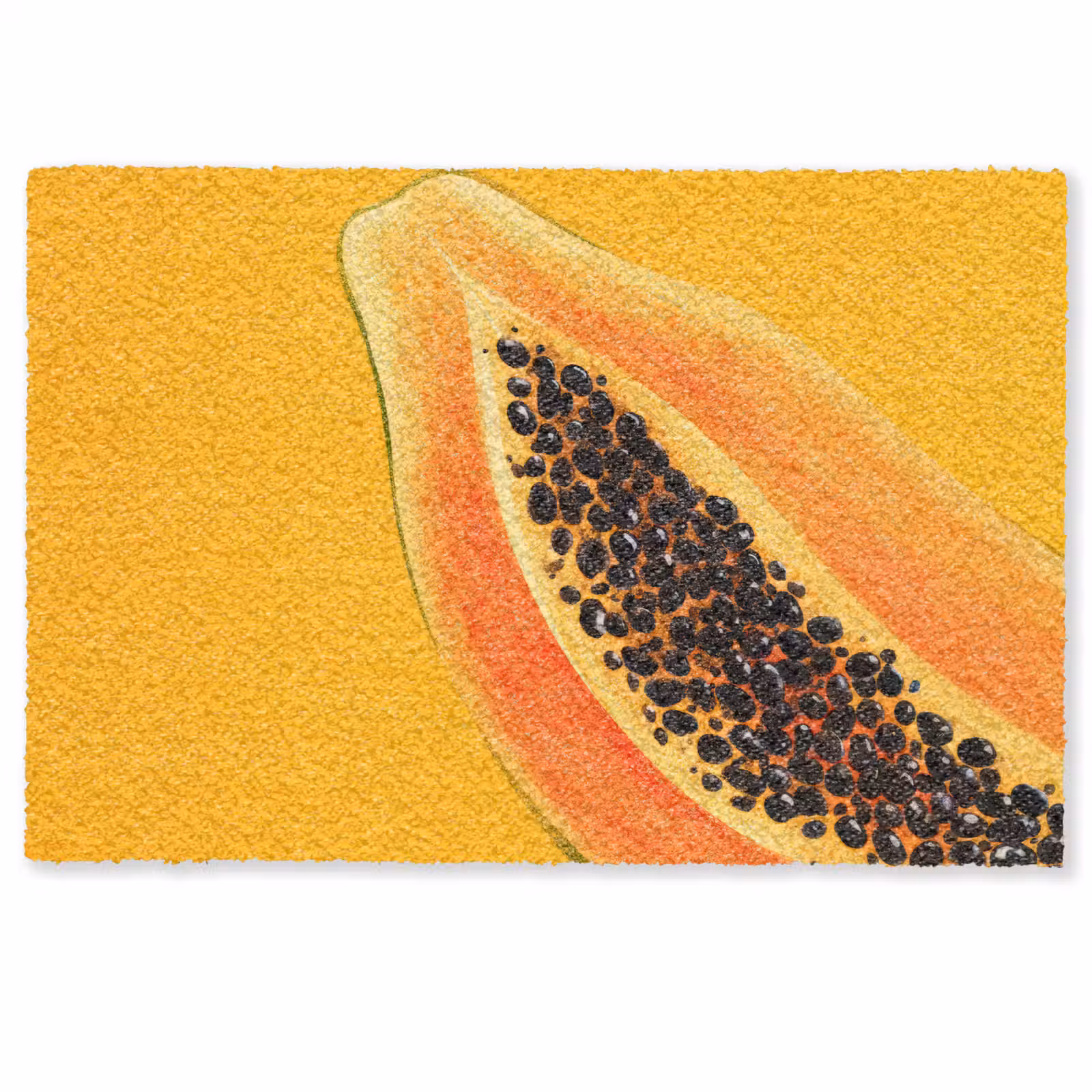 Deurmat - Papaja - Oranje - Topisch — 1