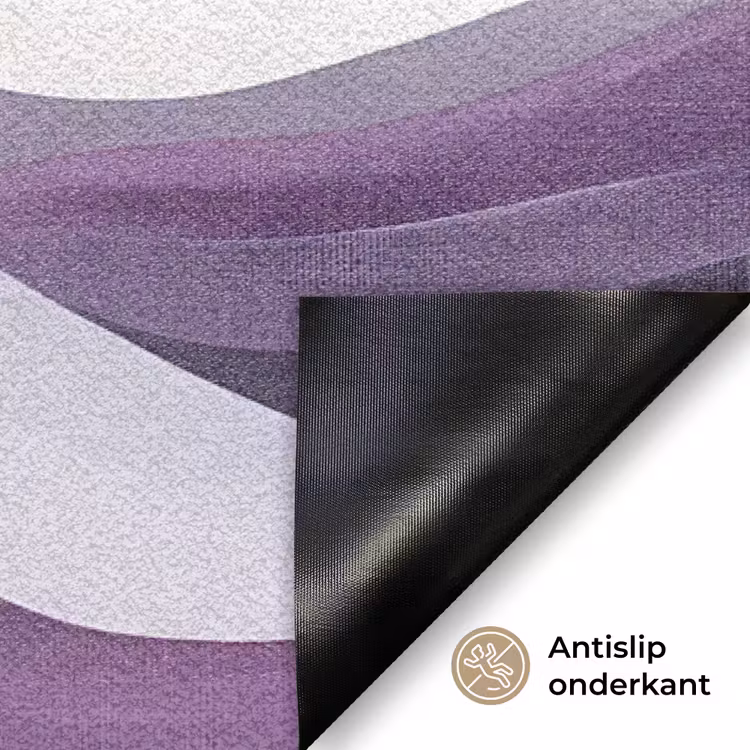Deurmat - Golven - Heuvels - Abstract - Paars — 6