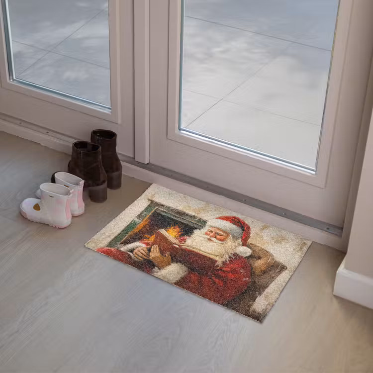 Deurmat - Kerst - Kerstman - Winter - Open Haard — 8