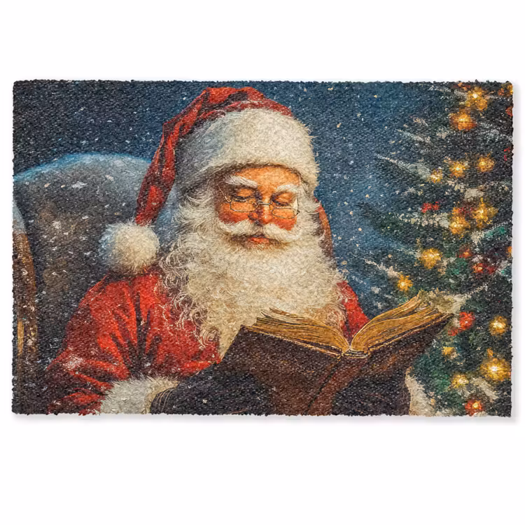 Deurmat - Kerstman - Kerst - Winter - Kerstboom — 1