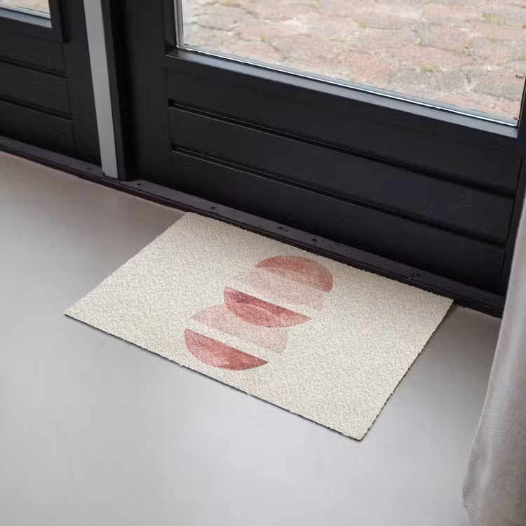 Deurmat - Minimalistisch - Cirkels - Roze — 2