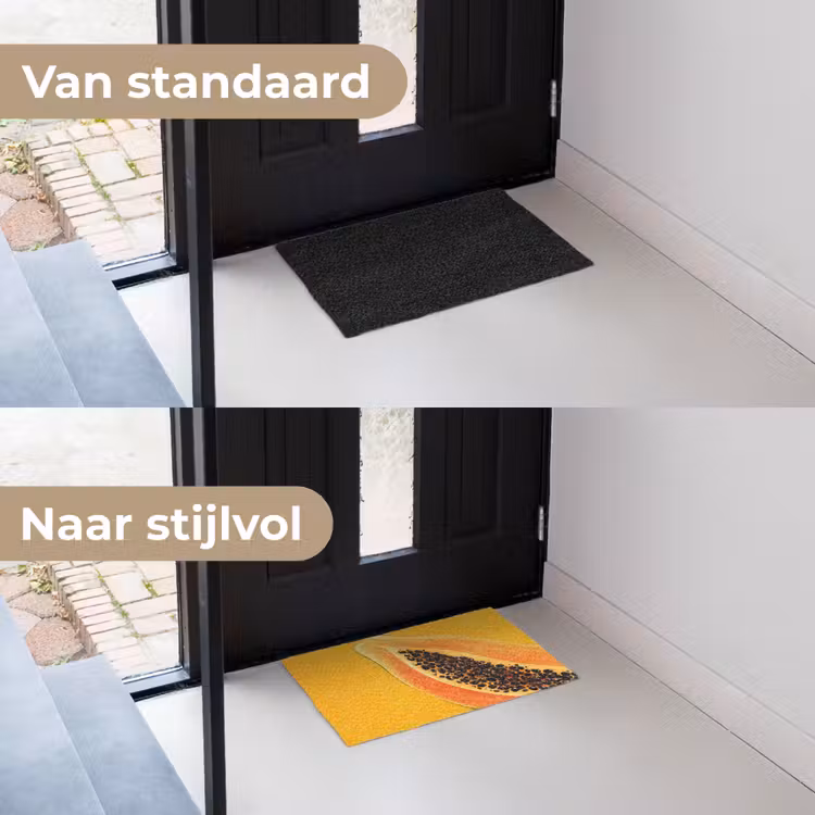 Deurmat - Papaja - Oranje - Topisch — 3