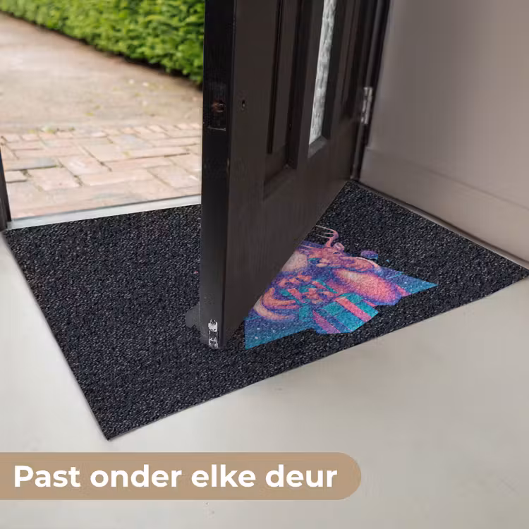 Deurmat - Retro - Kerstman - Rendieren - Kerstboom — 7