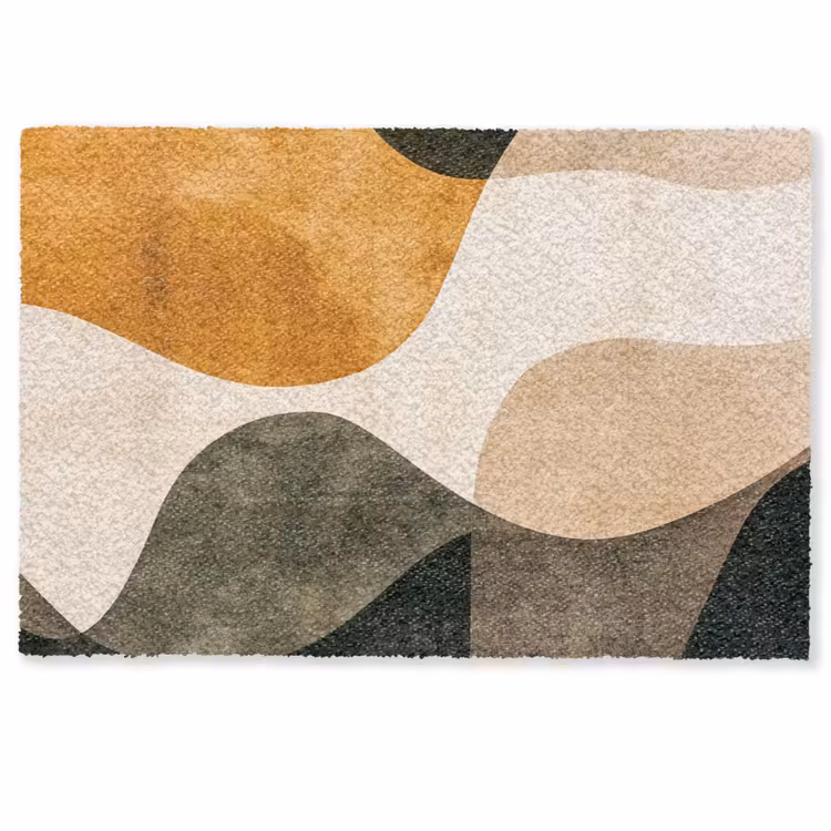 Deurmat - Vormen - Okergeel - Abstract — 1