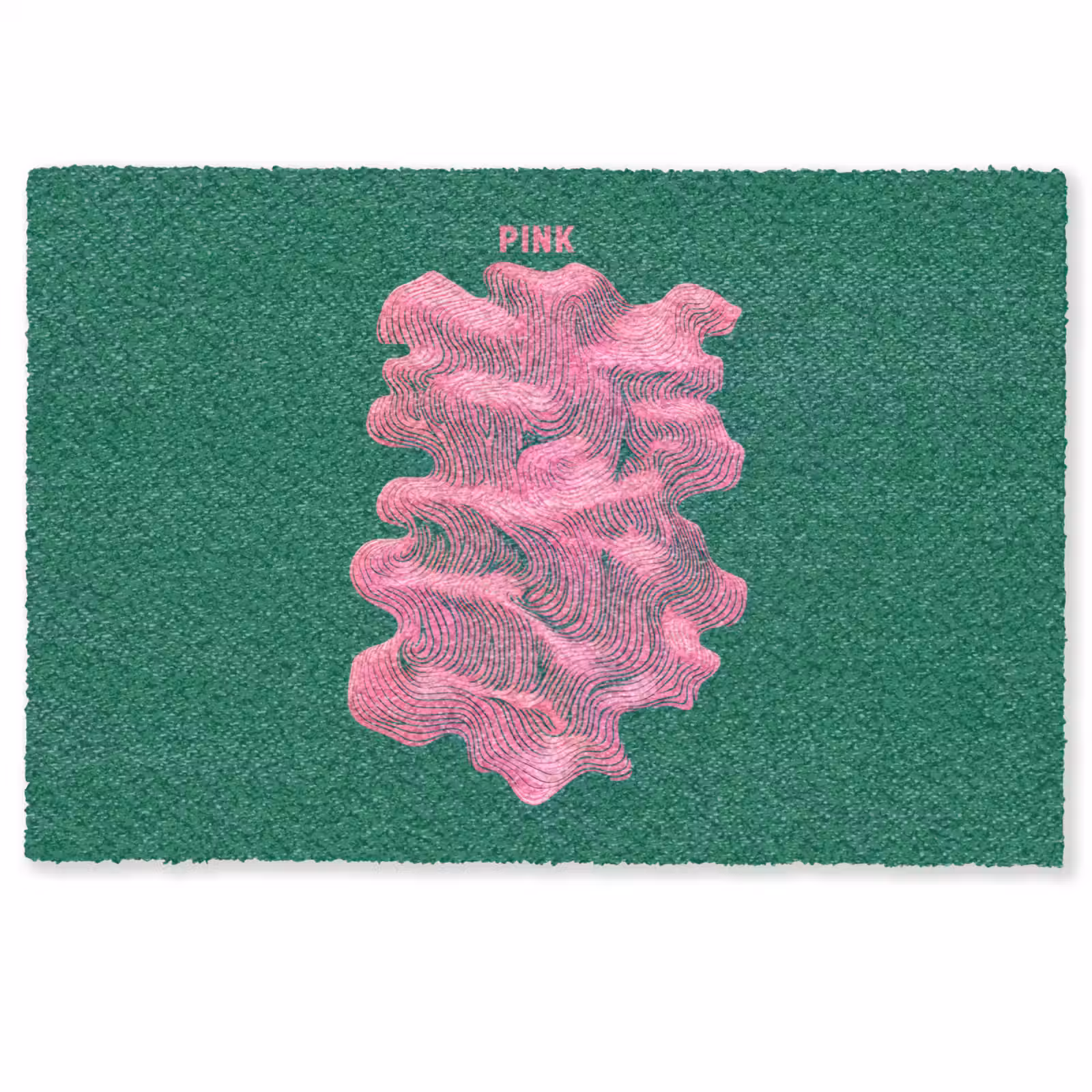 Deurmat - Abstract - Pink - Lijnen - Groen — 1