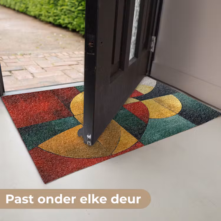 Deurmat - Abstract - Kerst - Goud - Rood - Groen — 7