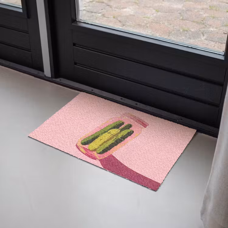Deurmat - Augurken - Pot - Schaduw - Roze — 2