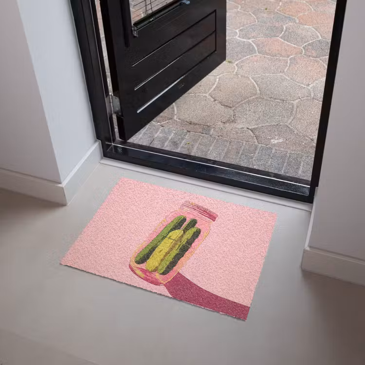 Deurmat - Augurken - Pot - Schaduw - Roze — 4