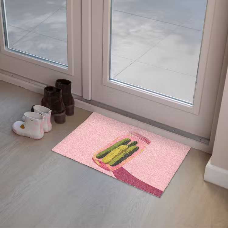 Deurmat - Augurken - Pot - Schaduw - Roze — 8