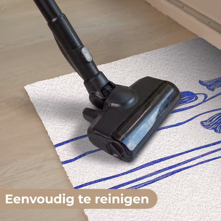 Deurmat - Bloemen - Blauw - Lijnen - Bloemblaadjes — 9