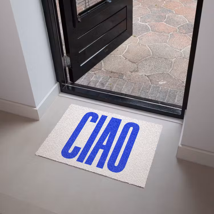 Deurmat - Ciao - Hoofdletters - Blauw - Minimalistisch — 4