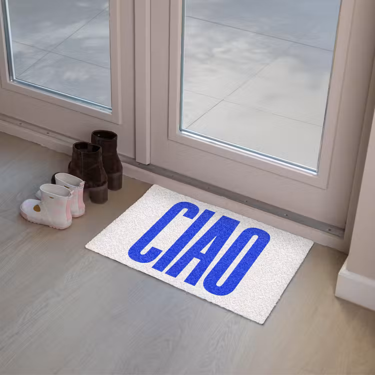 Deurmat - Ciao - Hoofdletters - Blauw - Minimalistisch — 8