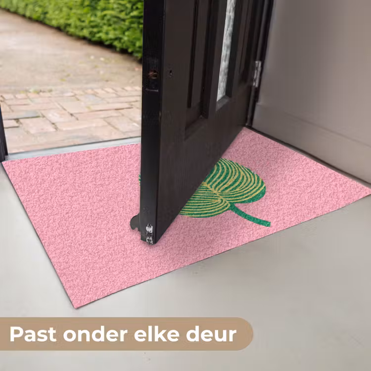 Deurmat - Illustratie - Blad - Minimalistisch - Groen — 7