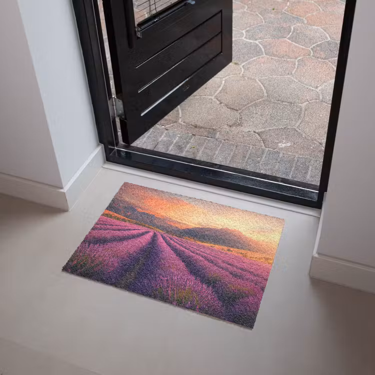 Deurmat - Lavendelveld - Zonsondergang - Paars — 4