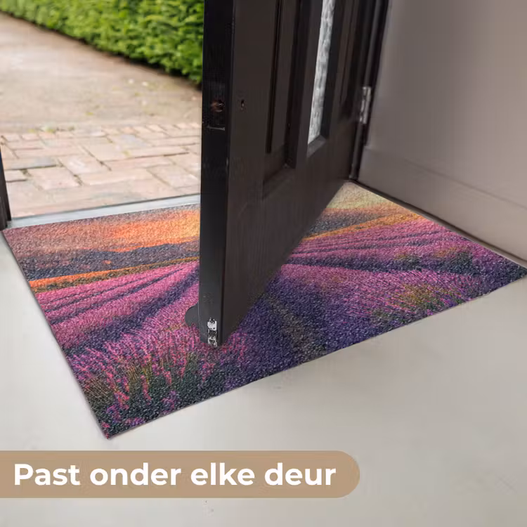 Deurmat - Lavendelveld - Zonsondergang - Paars — 7