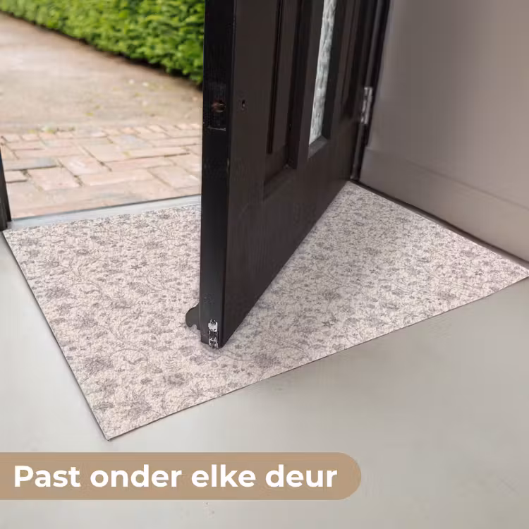 Deurmat - Patroon - Bloemen - Paars — 7