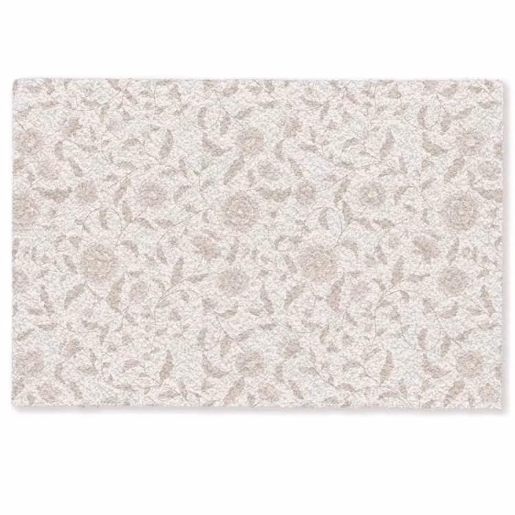 Deurmat - Sierlijk - Bloemen - Beige — 1