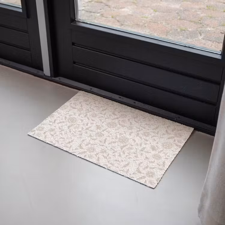 Deurmat - Sierlijk - Bloemen - Beige — 2