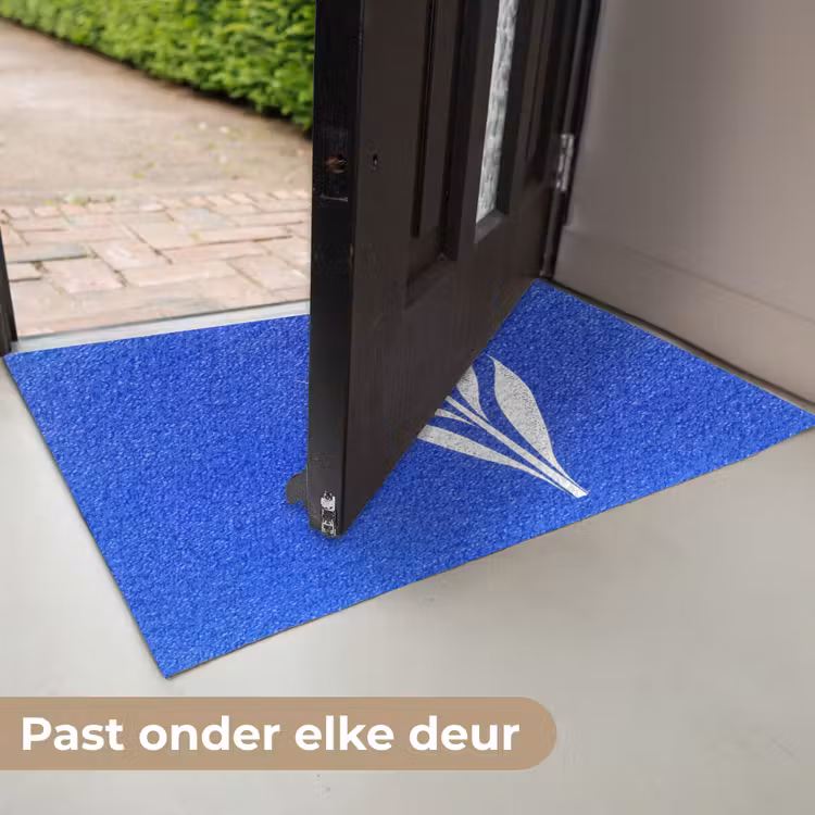 Deurmat - Tulp - Minimalistisch - Bladeren - Wit — 7