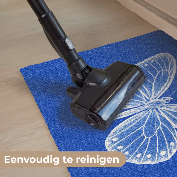 Deurmat - Vlinder - Wit - Getekend - Stippen — 9