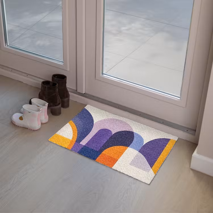 Deurmat - Vormen - Abstract - Grafisch - Oranje — 8
