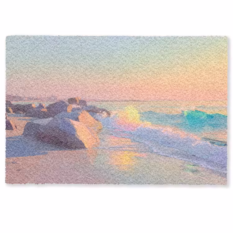 Deurmat - Zomerlicht - Strand - Fonkelende accenten — 1