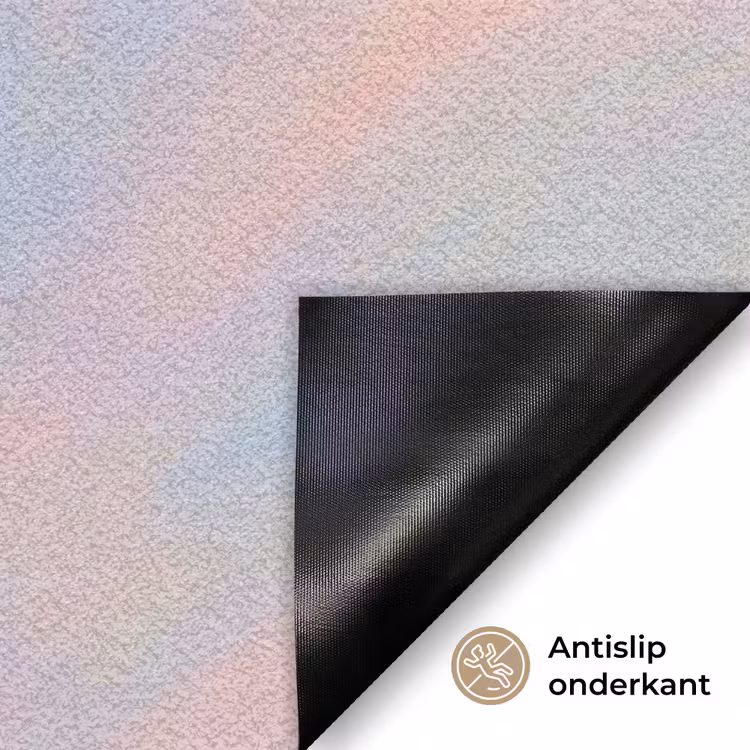 Deurmat - Garnaal - Subtiele structuur - Blauw - Roze — 6