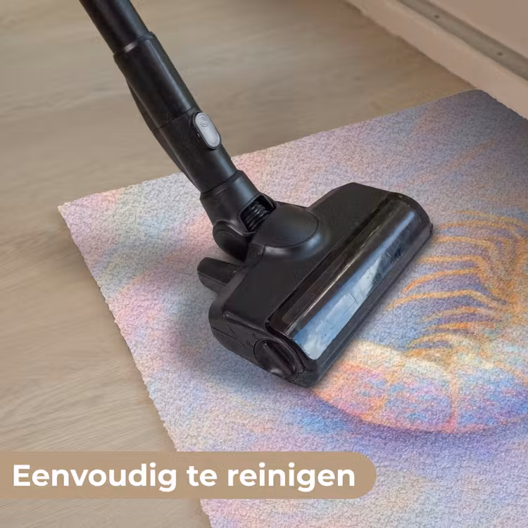 Deurmat - Garnaal - Subtiele structuur - Blauw - Roze — 9