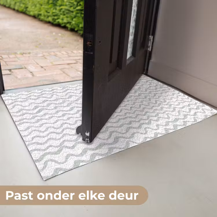 Deurmat - Golven - Patroon - Grijs — 7