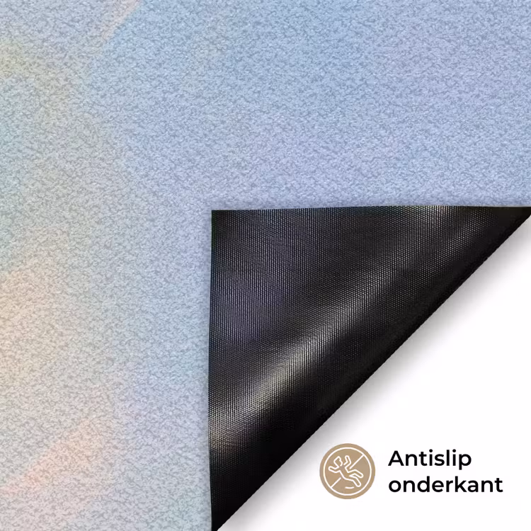 Deurmat - Tulpen - Roze accenten - Blauw — 6