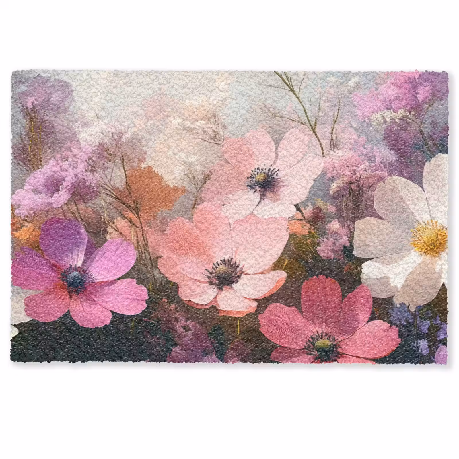 Deurmat - Bloemen - Kleurrijk - Bloei — 1