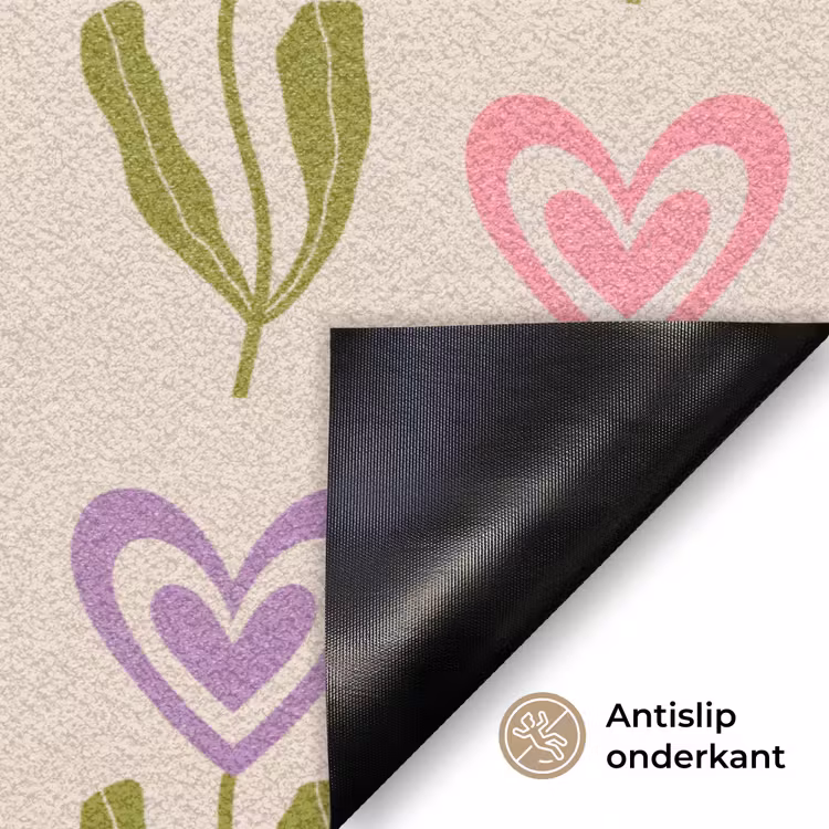 Deurmat - Bloemen - Hartjes - Patroon — 6