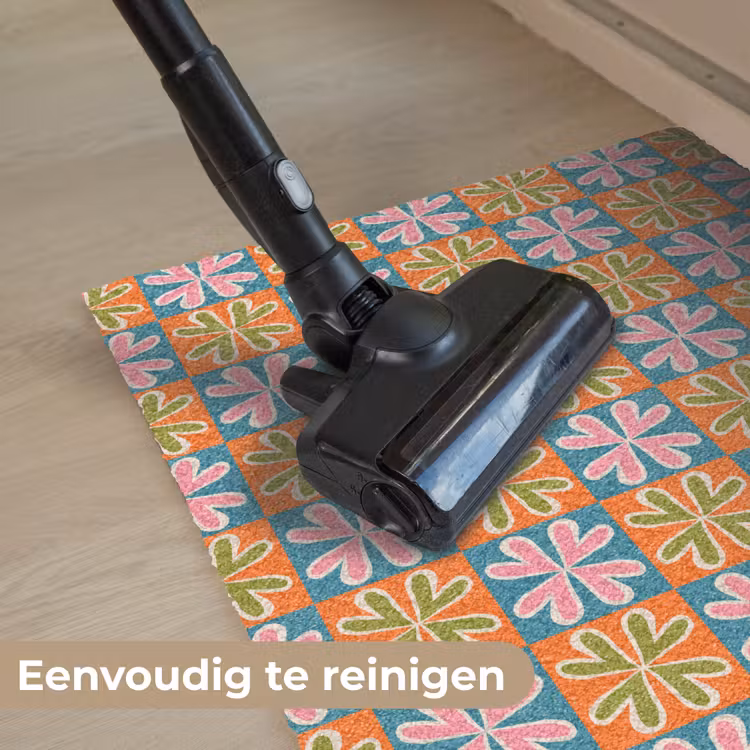 Deurmat - Bloemen - Retro - Patroon - Kleurrijk — 9
