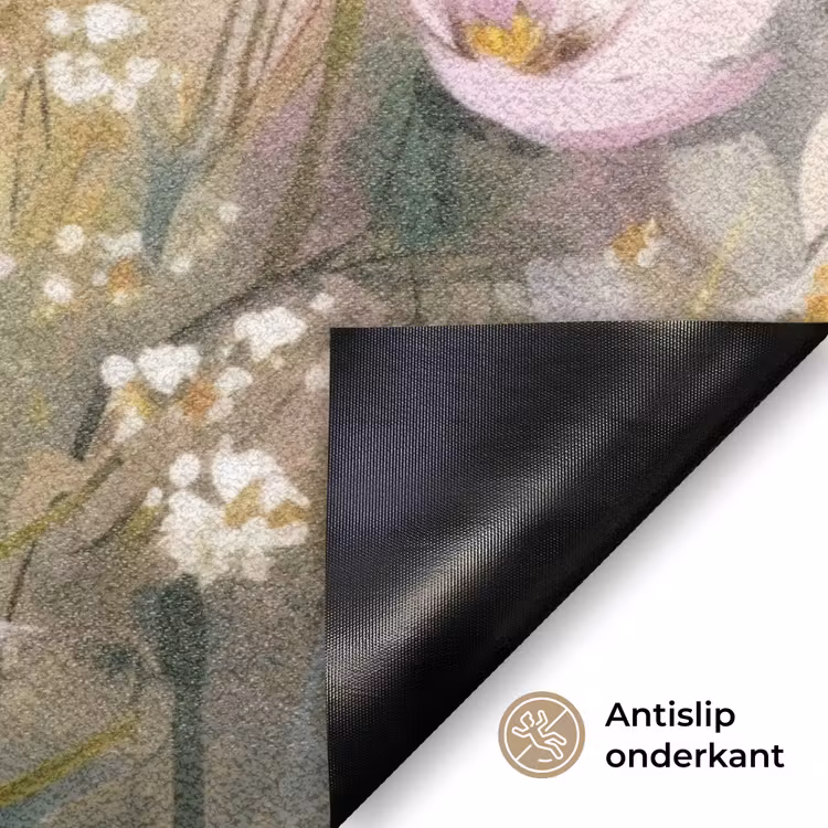 Deurmat - Bloemenveld - Lichte tinten - Geschilderd — 6