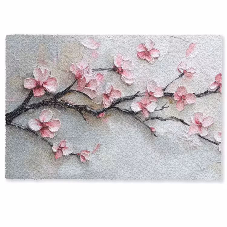 Deurmat - Bloesem - Kunstzinnig - Roze - Sakura — 1