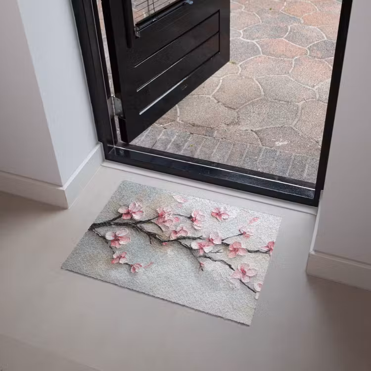 Deurmat - Bloesem - Kunstzinnig - Roze - Sakura — 4
