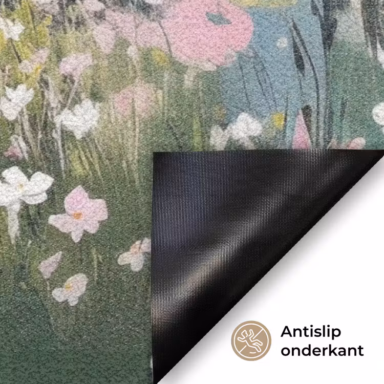 Deurmat - Bos - Schilderstijl - Kleurrijk — 6