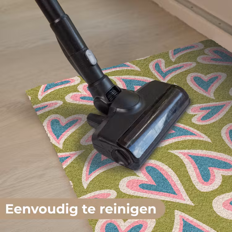 Deurmat - Groen - Retro - Hartjes - Patroon — 9