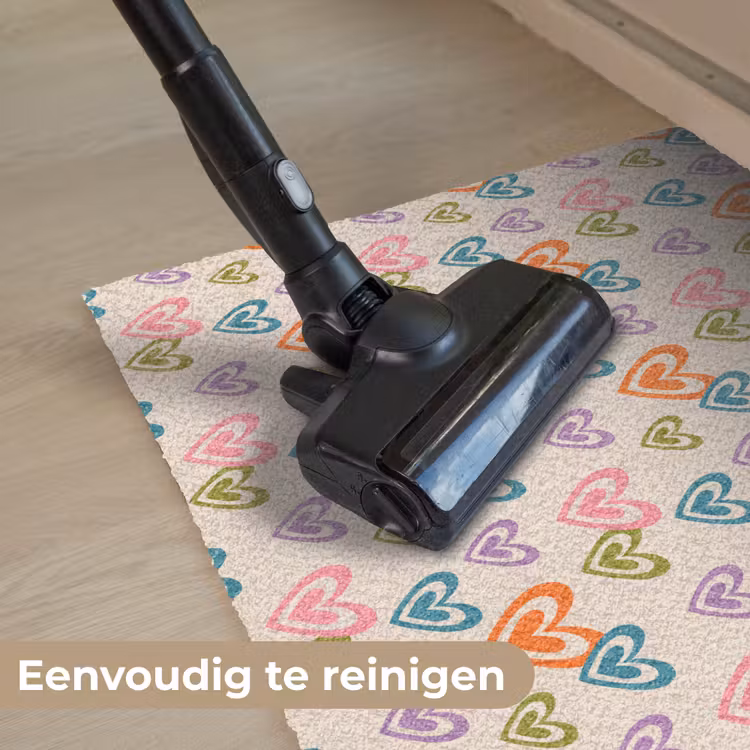Deurmat - Kleurrijk - Hartjes - Patroon - Beige — 9