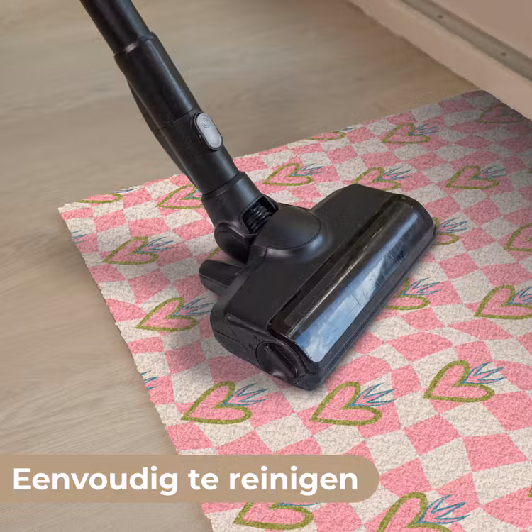 Deurmat - Roze - Retro - Patroon - Geblokt — 9