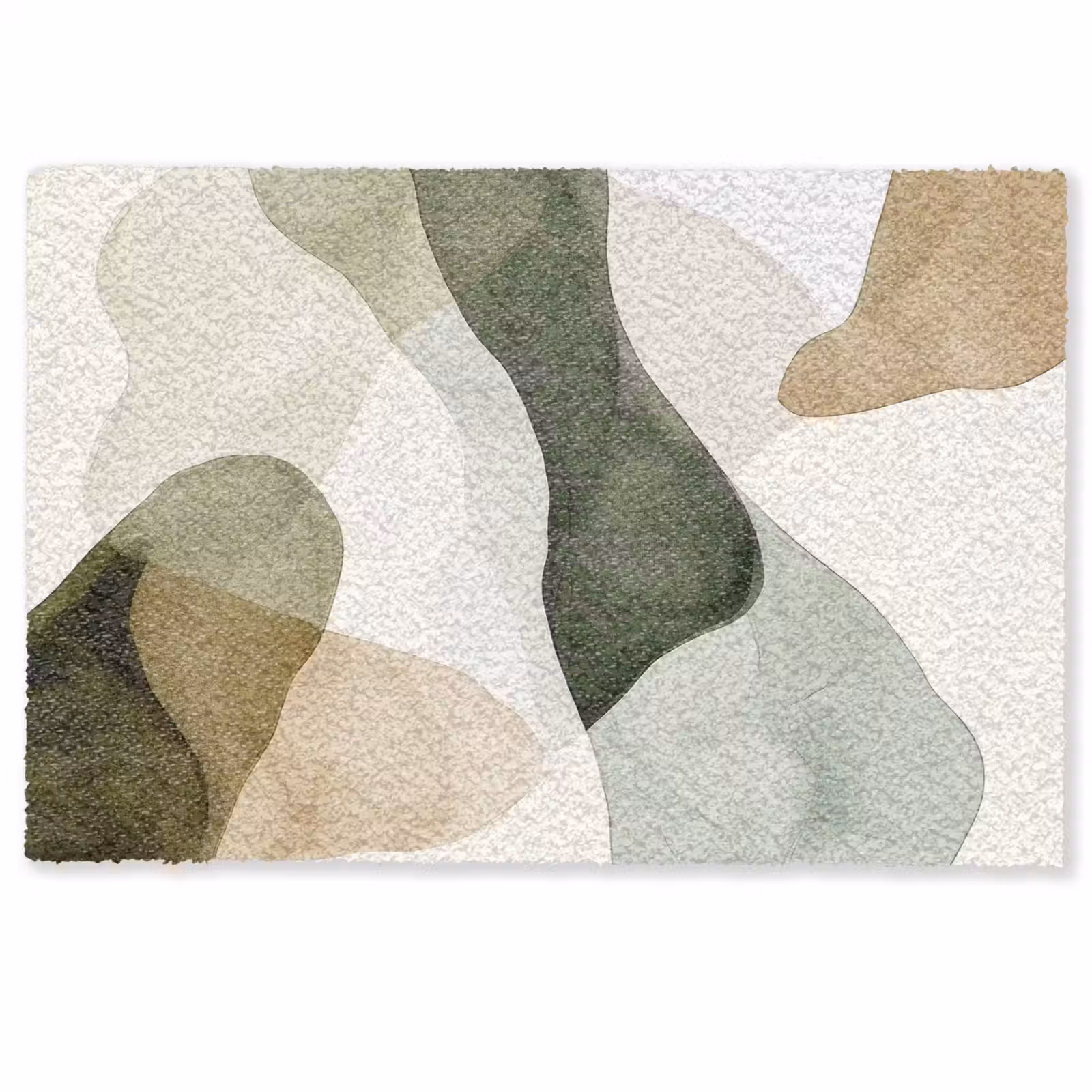 Deurmat - Japandi - Abstract - Groen — 1