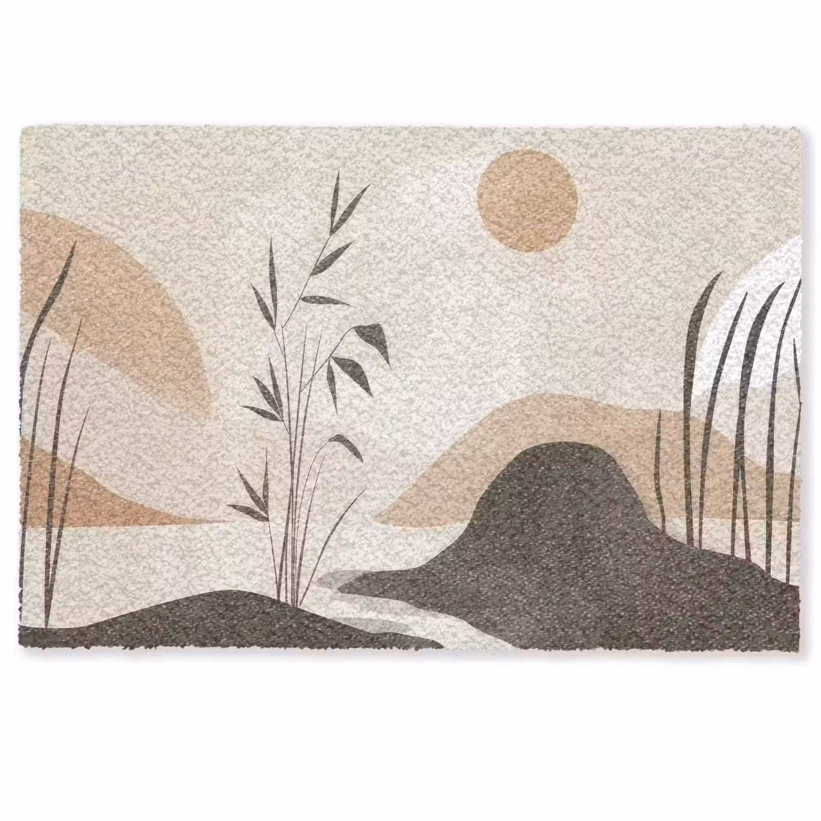 Deurmat - Japandi - Landschap - Beige — 1