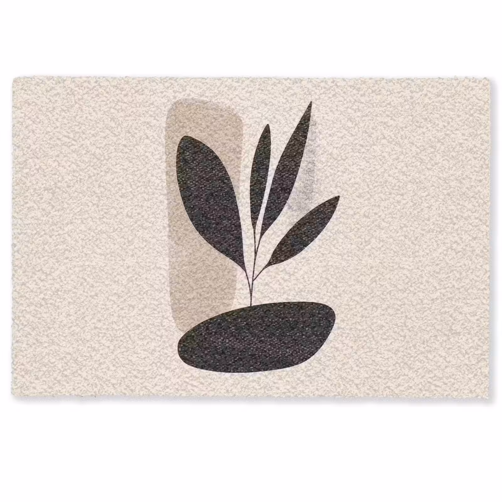 Deurmat - Plant - Beige - Japandi — 1